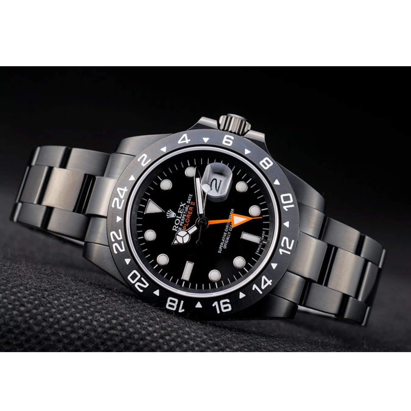 Aaa replica Rolex Ceramic Bezel Black Watch Explorer 2385 Black Dial 0618
